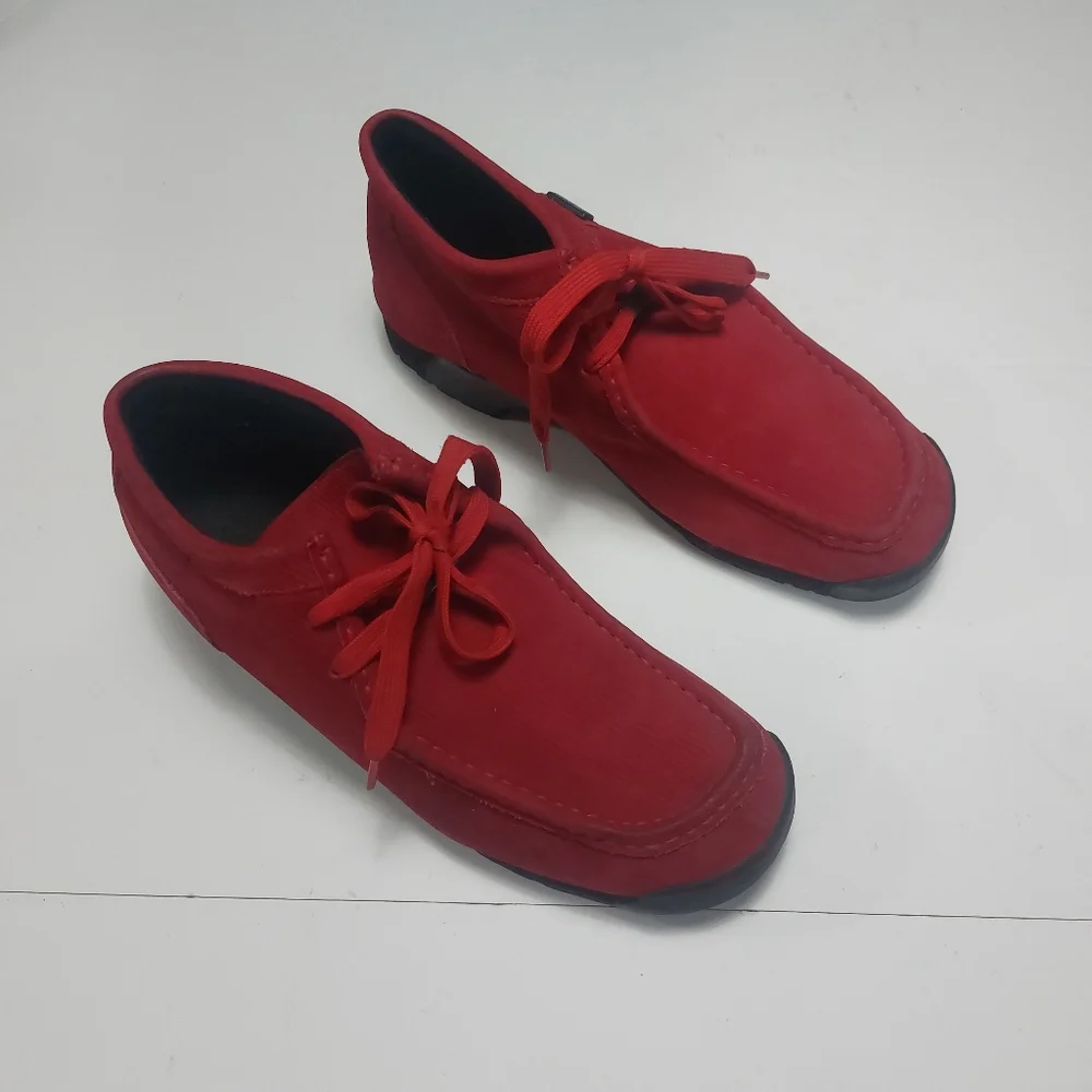 BUFFALINO Men's Red Leather/Suede Chukka Casual Wear Boots Size 12M